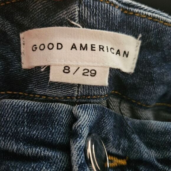 Good American Good Legs skinny jeans Sz 29 Blue 609 - Picture 6 of 9